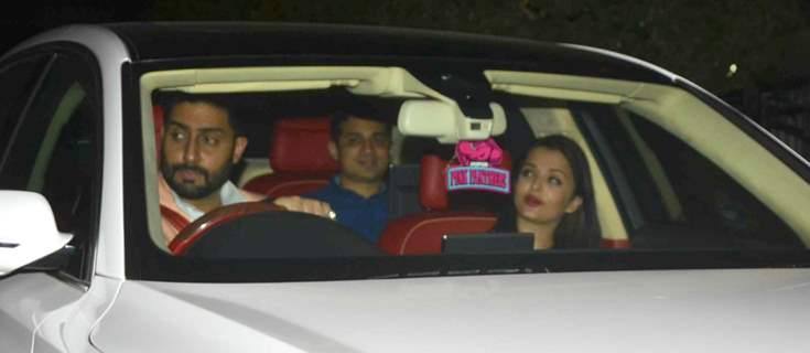 Aishwarya Rai Bachchan meets Abhishek and leaves for Dinner!