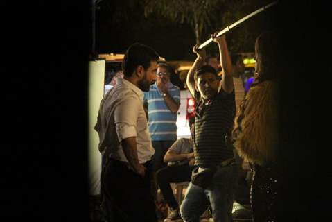 Saif Ali Khan Snapped shooting for his upcoming movie!