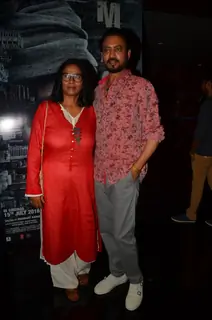 Irrfan Khan with Wife at Madaari Song Launch