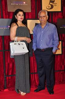 Ramesh Sippy with wife Kiran Juneja at Viacom 18 Bash