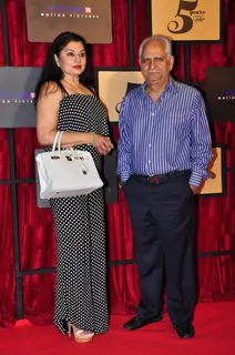 Ramesh Sippy with wife Kiran Juneja at Viacom 18 Bash