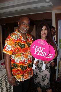 Vinod Kambli and Shibani Kashyap at Global Wellness Day Event