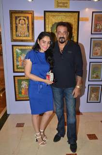 Sanjay Dutt and Manyata Dutt at Nargis Dutt Foundation's Art Event