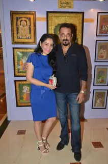 Sanjay Dutt and Manyata Dutt at Nargis Dutt Foundation's Art Event