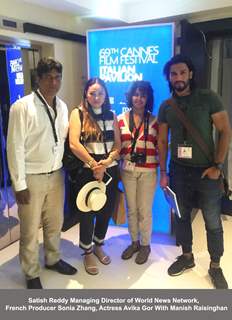 Manish Raisinghan and Avika Gor 69th Cannes Film Festival, Italian Pavilion