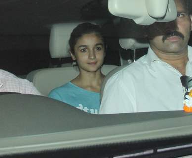 Alia Bhatt at Karan Johar's Residence