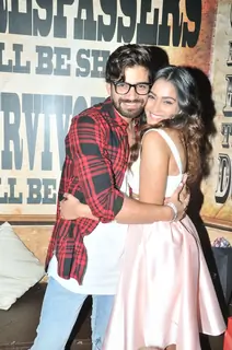 Vishal Singh withy Sana Khan at her Birthday Bash!