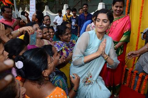 Sonam Kapoor Pays Tribute to Neerja Bhanot at a School Event