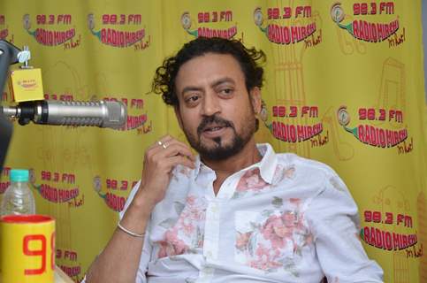 Irrfan Khan at Radio Mirchi Studio