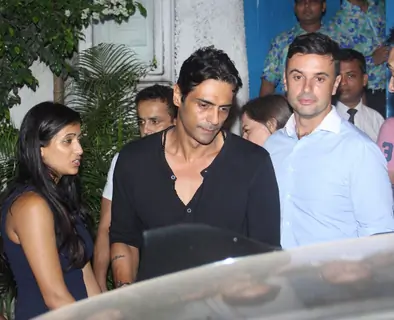 Arjun Rampal Snapped at Olives in Bandra