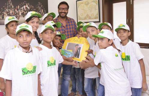 Ajay Devgn Celebrates Father's Day with Kids at Smile Foundation