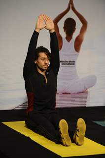 Tiger Shroff Celebrates 'World Yoga Day' at Whistling Woods