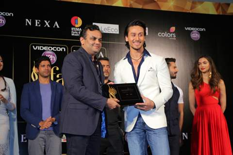 Tiger Shroff at Press Meet of 'IIFA' in Madrid