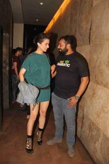 Kangana Ranaut with Anurag Kashyap at Special Screening of 'Raman Raghav 2.0'