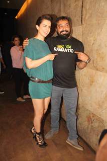 Kangana Ranaut with Anurag Kashyap at Special Screening of 'Raman Raghav 2.0'