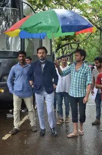Irrfan Khan on the sets of ' Chidiya Ghar'