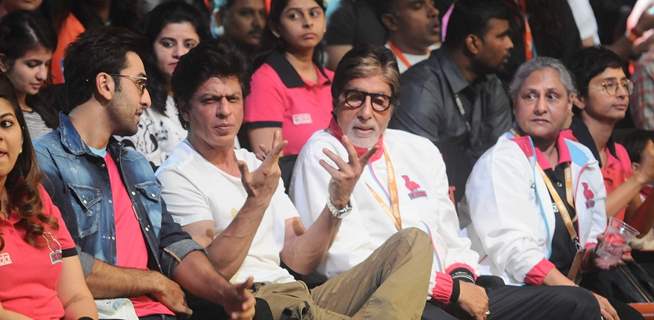 Ranbir Kapoor, Shah Rukh Khan, Amitabh Bachchan at Launch of Pro Kabaddi League-Season 4