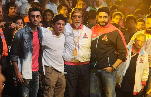 Ranbir Kapoor, Shah Rukh Khan, Amitabh Bachchan at Launch of Pro Kabaddi League-Season 4