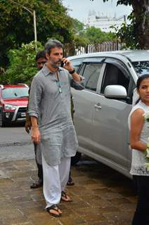 Anil Thadani at Prayer meeting of Raveena Tandon's father-in-law Kundan Thadani