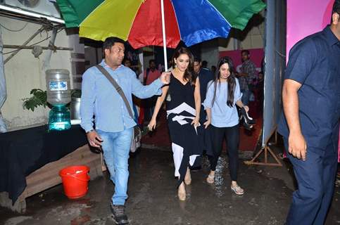 Madhuri Dixit Nene Snapped at Filmistan Studio