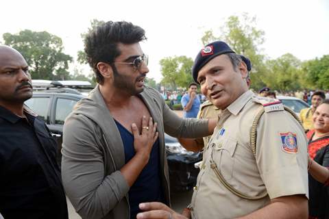 Arjun Kapoor Campaigns for Road Safety at India Gate