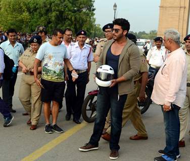 Arjun Kapoor Campaigns for Road Safety at India Gate