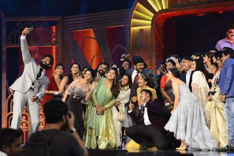 Rana Daggubati and Chiranjeevi at SIIMA Awards 2016