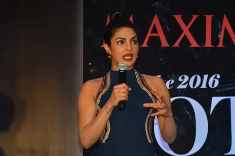 Launch of 'Maxim' magazine's cover by Priyanka Chopra