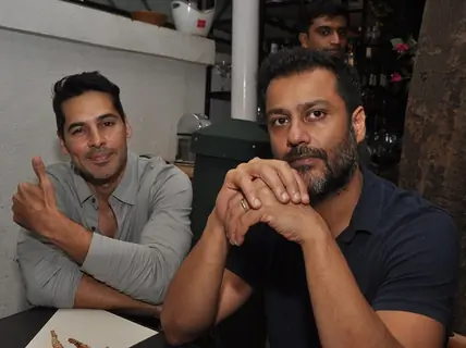 Dino Morea with Abhishek Kapoor at Launch of Mirabella Bar & Kitchen!