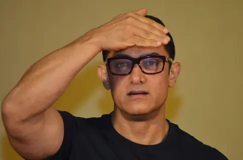 Aamir Khan at Poster Launch of 'Dangal'