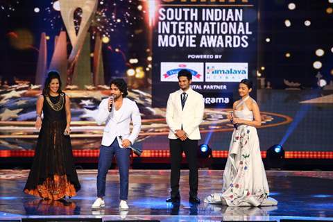 Sudheer Babu and Radhika Apte at SIIMA Awards 2016