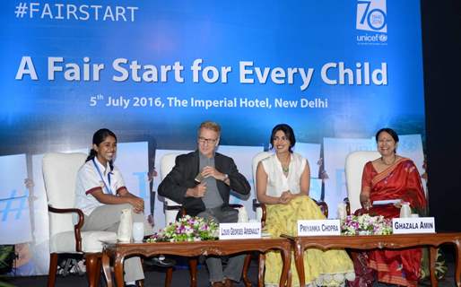 Priyanka Chopra at 'Fair Start Campaign' by UNICEF