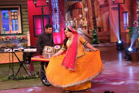 A R Rahman on the sets of The Kapil Sharma Show