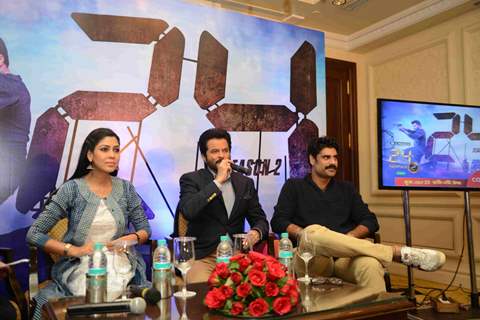 Sakshi Tanwar, Anil Kapoor and Sikander Kher during Promotions of '24 Season 2' Show