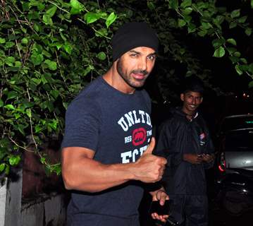 John Abraham snapped post screening of 'Dishoom'