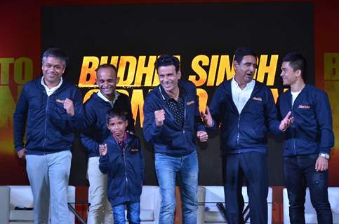 Manoj Bajpayee at Launch of Anthem of film Budhia Singh - Born To Run