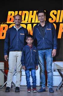 Manoj Bajpayee at Launch of Anthem of film Budhia Singh - Born To Run