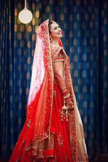 Divyanka Tripathi poses for a picture at her Wedding Ceremony!