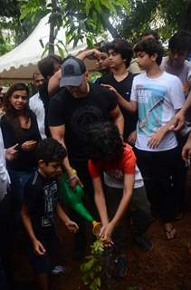 Salman Khan at a Tree Plantation event in Collaboration with BMC