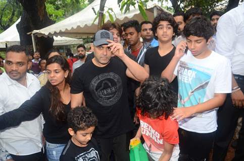 Salman Khan at a Tree Plantation event in Collaboration with BMC