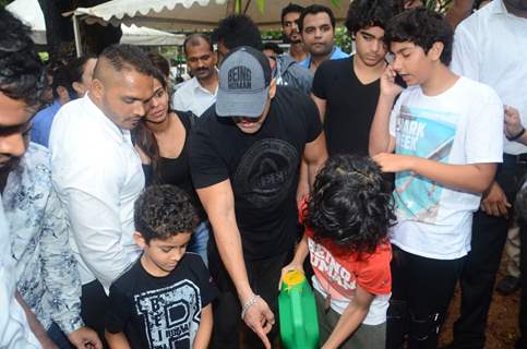 Salman Khan at a Tree Plantation event in Collaboration with BMC