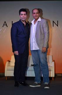 Ashutosh Gowarikar and Karan Johar at Launch of app 'Talent Next'