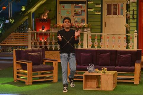 Kapil Sharma on the sets of The Kapil Sharma Show' during the Promotion of 'Great Grand Masti'