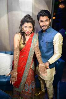 Sambhavna Seth with her fiance Avinash at her Mehendi Ceremony!