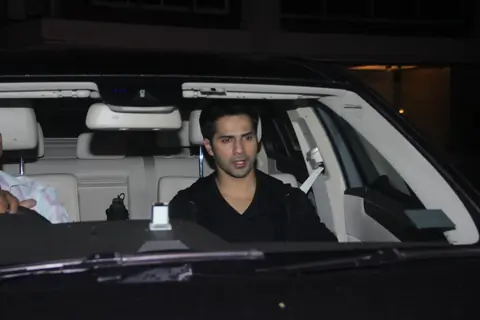 Varun Dhawan spotted at Arpita Khan's Bash!