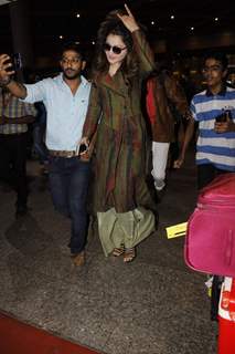 Urvashi Rautela spotted at airport