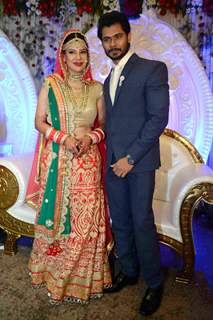 Fiance Avinash Dwivedi and Sambhavna Seth at their Marriage Ceremony