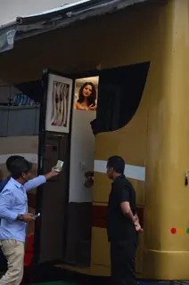 Sunny Leone snapped on the sets