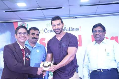 John Abraham at Sacred Heart school event in Kalyan