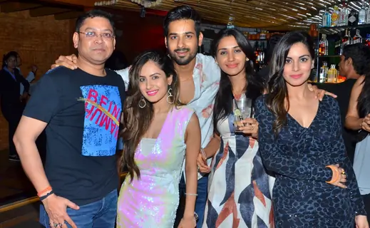 Puja Banerjee and Kunal Verma at birthday celebration of Kunal Verma at R- ADDA